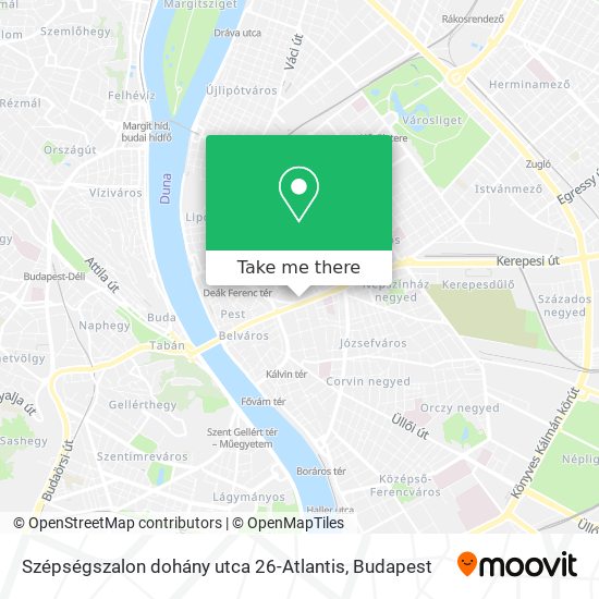 Szépségszalon dohány utca 26-Atlantis map