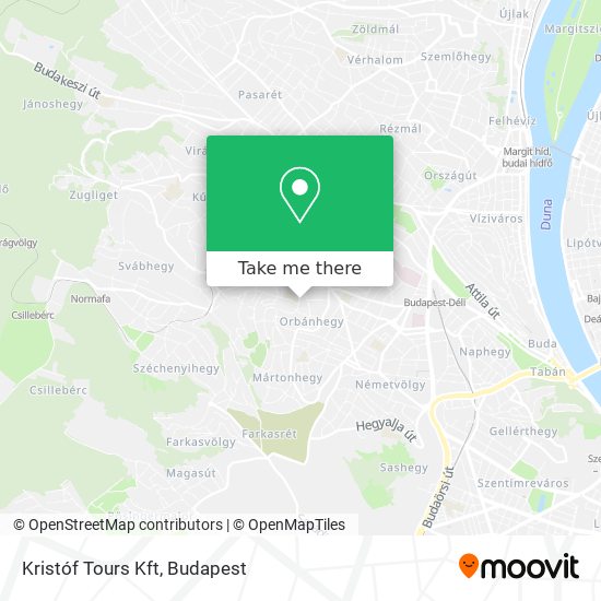 Kristóf Tours Kft map