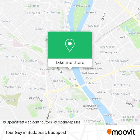 Tour Guy in Budapest map