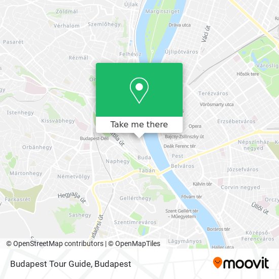 Budapest Tour Guide map