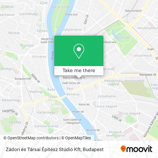 Zádori és Társai Építész Stúdió Kft map