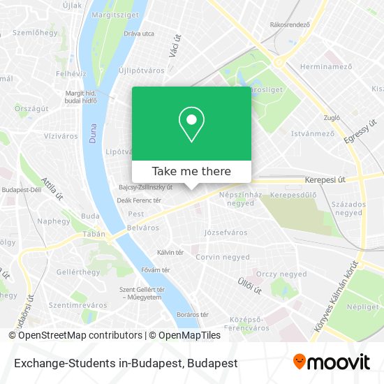 Exchange-Students in-Budapest map