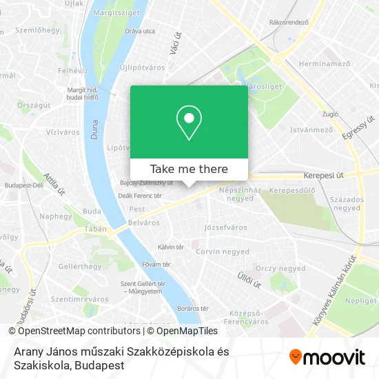 Arany János műszaki Szakközépiskola és Szakiskola map