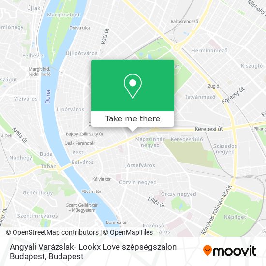 Angyali Varázslak- Lookx Love szépségszalon Budapest map