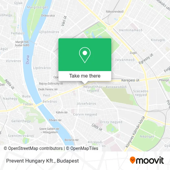 Prevent Hungary Kft. map