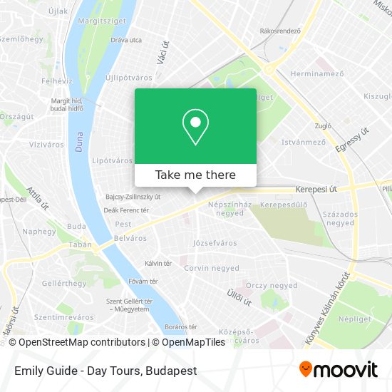 Emily Guide - Day Tours map