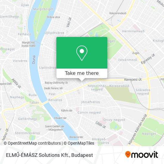 ELMŰ-ÉMÁSZ Solutions Kft. map