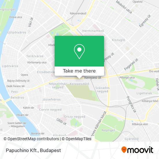 Papuchino Kft. map