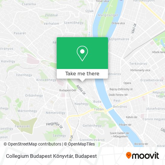 Collegium Budapest Könyvtár map