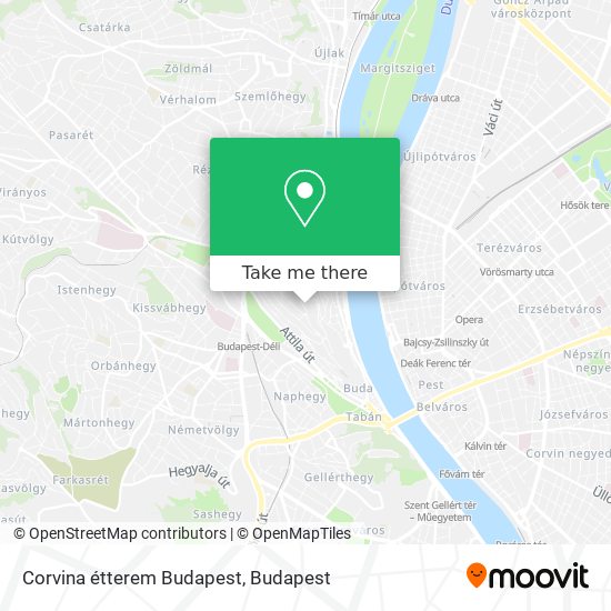 Corvina étterem Budapest map