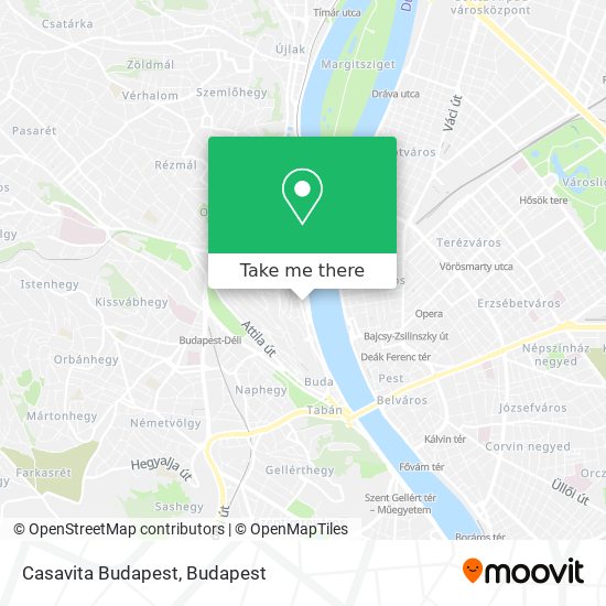 Casavita Budapest map