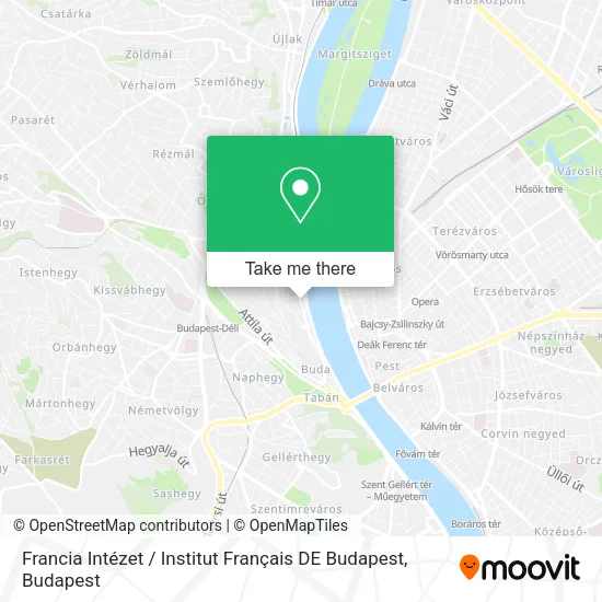 Francia Intézet / Institut Français DE Budapest map