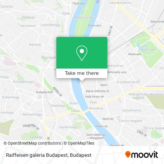 Raiffeisen galéria Budapest map