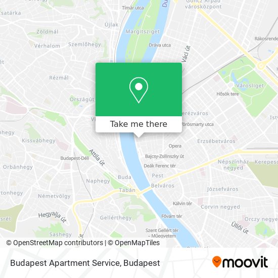 Budapest Apartment Service map