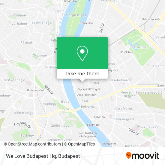 We Love Budapest Hq map