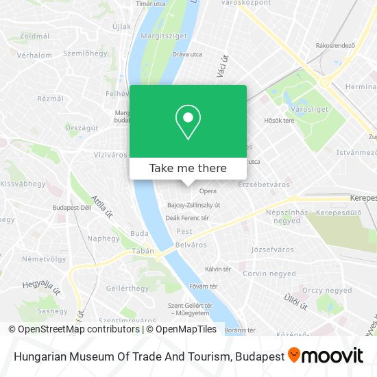 Hungarian Museum Of Trade And Tourism map