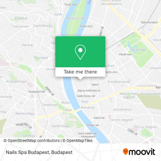 Nails Spa Budapest map