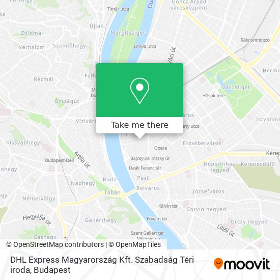 DHL Express Magyarország Kft. Szabadság Téri iroda map