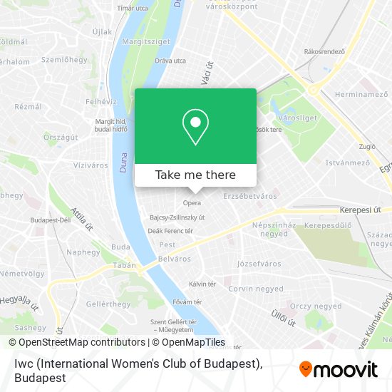 Iwc (International Women's Club of Budapest) map