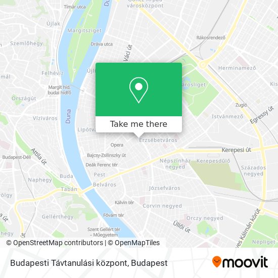 Budapesti Távtanulási központ map