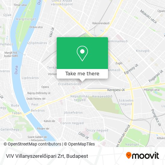 VIV Villanyszerelőipari Zrt map