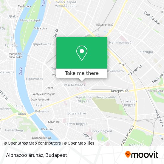 Alphazoo áruház map