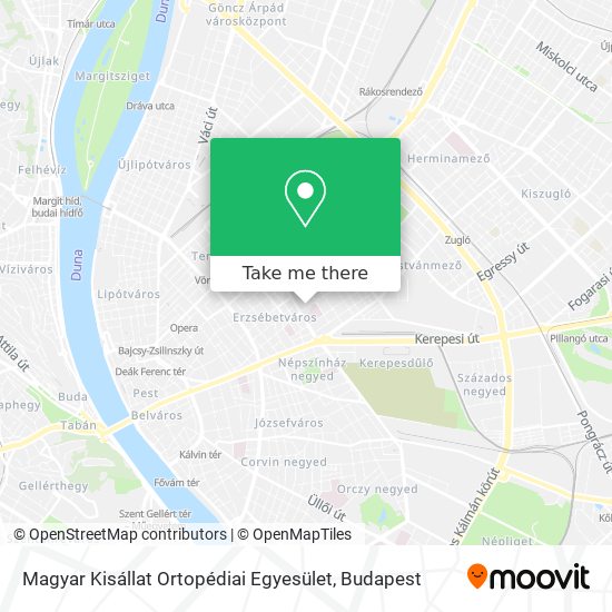 Magyar Kisállat Ortopédiai Egyesület map