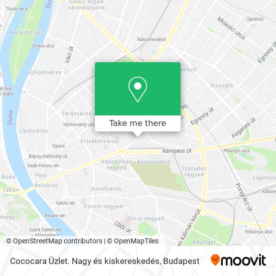 Cococara Üzlet. Nagy és kiskereskedés map
