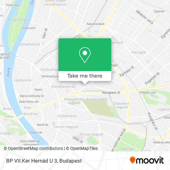 BP VII.Ker Hernád U 3 map