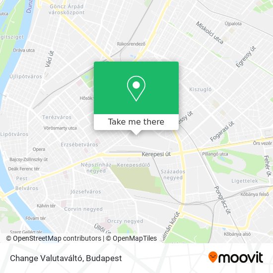 Change Valutaváltó map