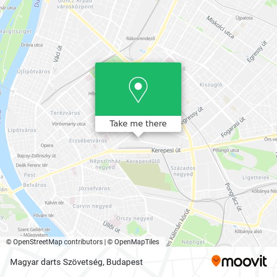 Magyar darts Szövetség map