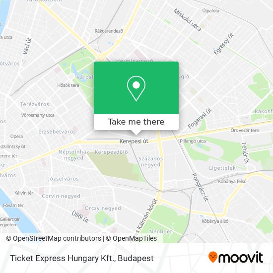 Ticket Express Hungary Kft. map