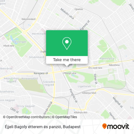 Éjjeli Bagoly étterem és panzió map