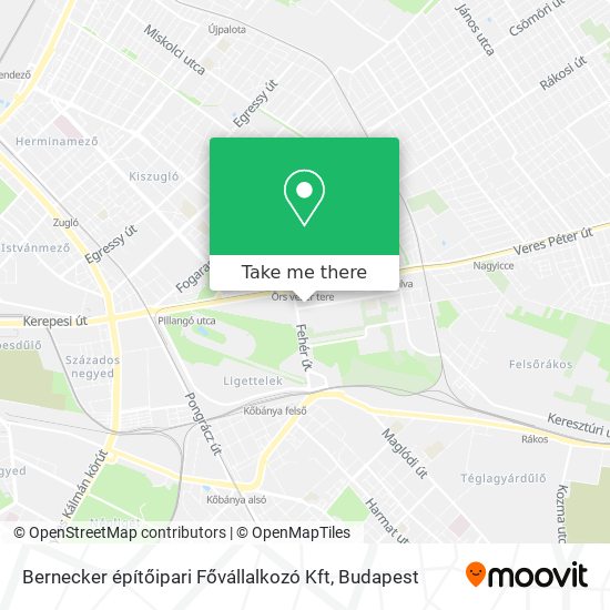 Bernecker építőipari Fővállalkozó Kft map