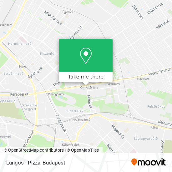 Lángos - Pizza map