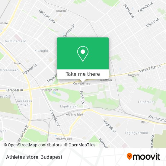 Athletes store map