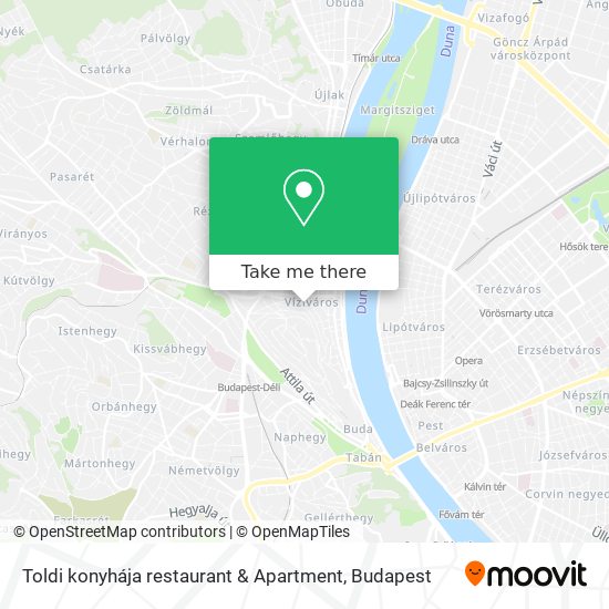 Toldi konyhája restaurant & Apartment map