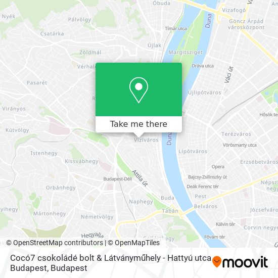 Cocó7 csokoládé bolt & Látványműhely - Hattyú utca Budapest map