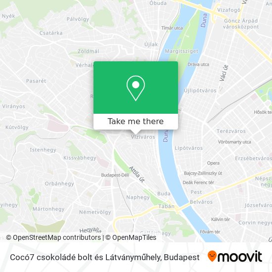 Cocó7 csokoládé bolt és Látványműhely map