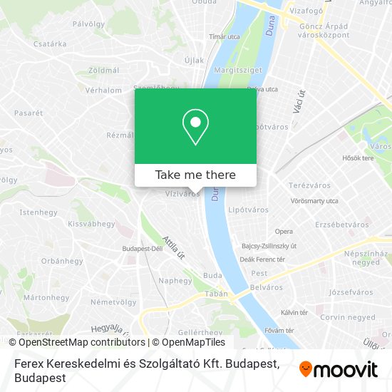 Ferex Kereskedelmi és Szolgáltató Kft. Budapest map