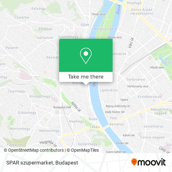 SPAR szupermarket map