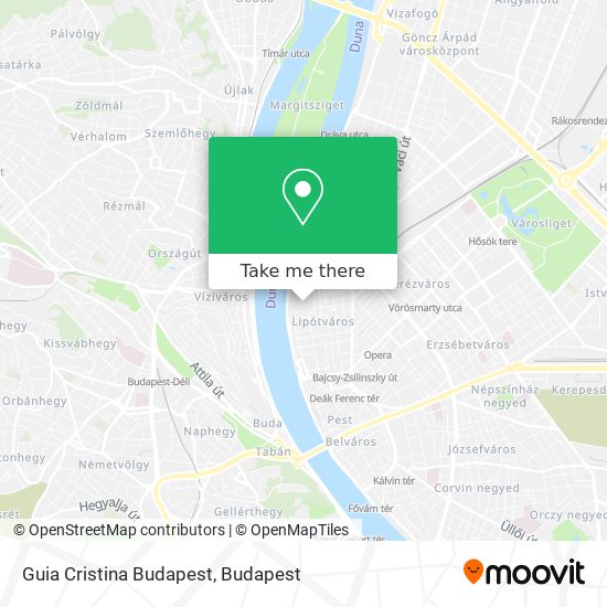 Guia Cristina Budapest map