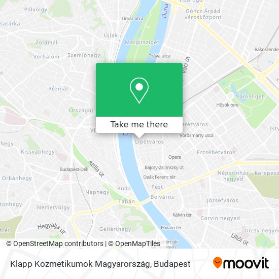 Klapp Kozmetikumok Magyarország map