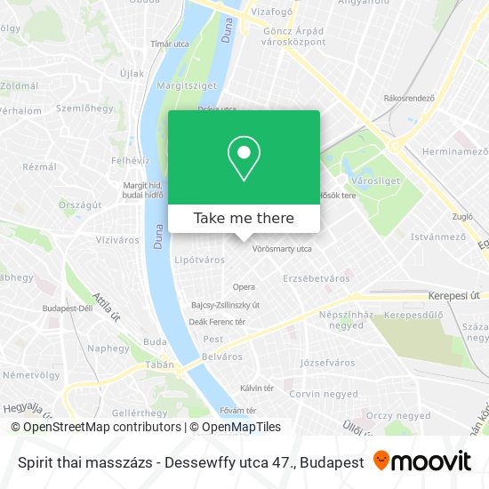 Spirit thai masszázs - Dessewffy utca 47. map