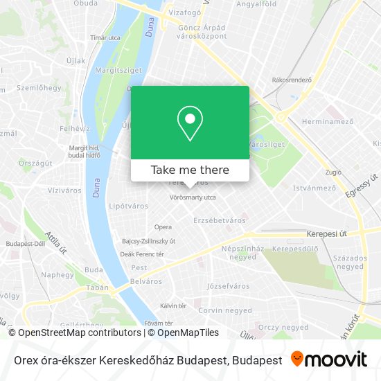 Orex óra-ékszer Kereskedőház Budapest map