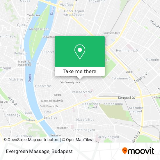 Evergreen Massage map