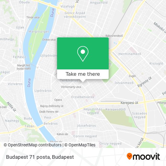 Budapest 71 posta map