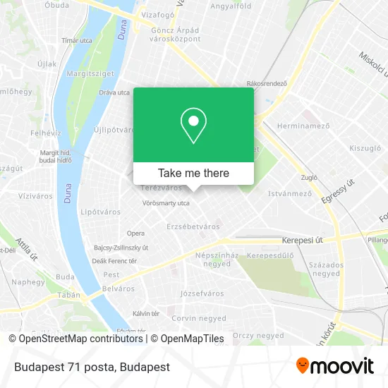 Budapest 71 posta map