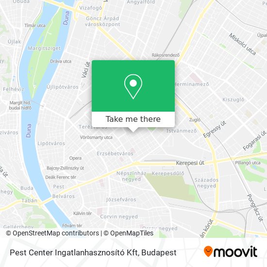 Pest Center Ingatlanhasznosító Kft map