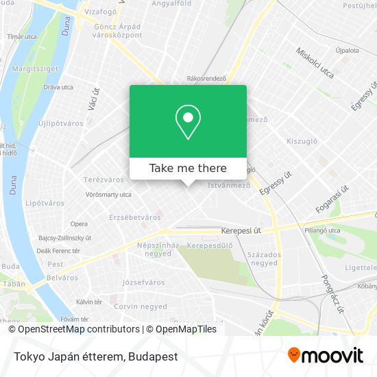 Tokyo Japán étterem map